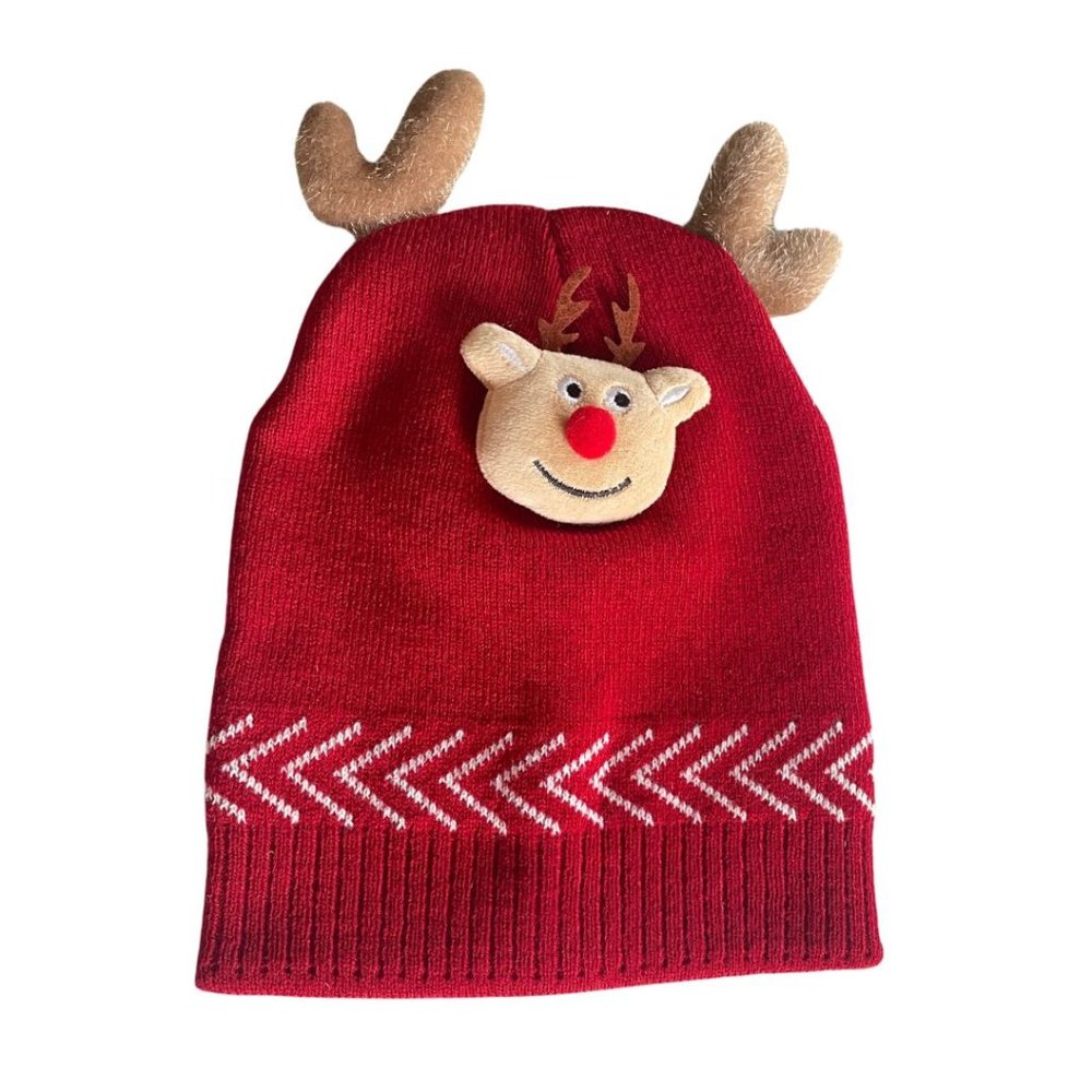 Ugly Sweater Reindeer Beanie